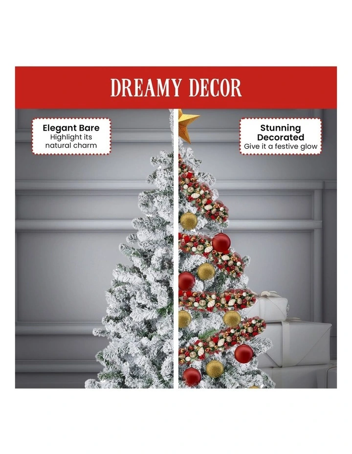 Christabelle 198cm feet Artifificial Christmas Tree - Snowy Emperor image 4