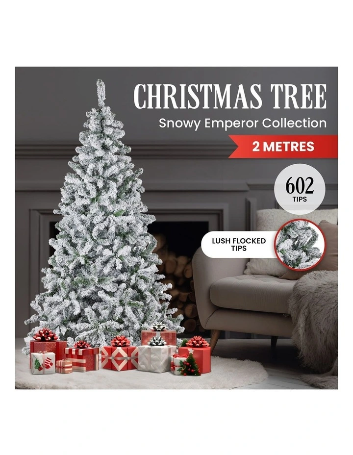 Christabelle 198cm feet Artifificial Christmas Tree - Snowy Emperor image 6