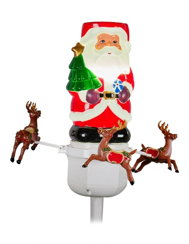 Christabelle Christmas Tree Topper Santa with Movement Images Lights Snow & Music image 4