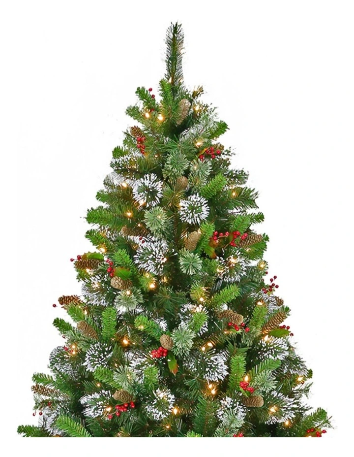 Christabelle 9ft Christmas Tree with Twinkle Lights Wintry Pine image 2