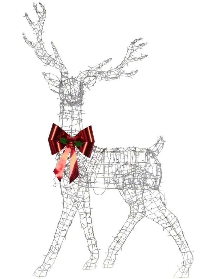 Christabelle 2.1m Christmas Reindeer Statue 800 LED Lights Indoor Outdoor Front Yard Lawn Decoration image 2