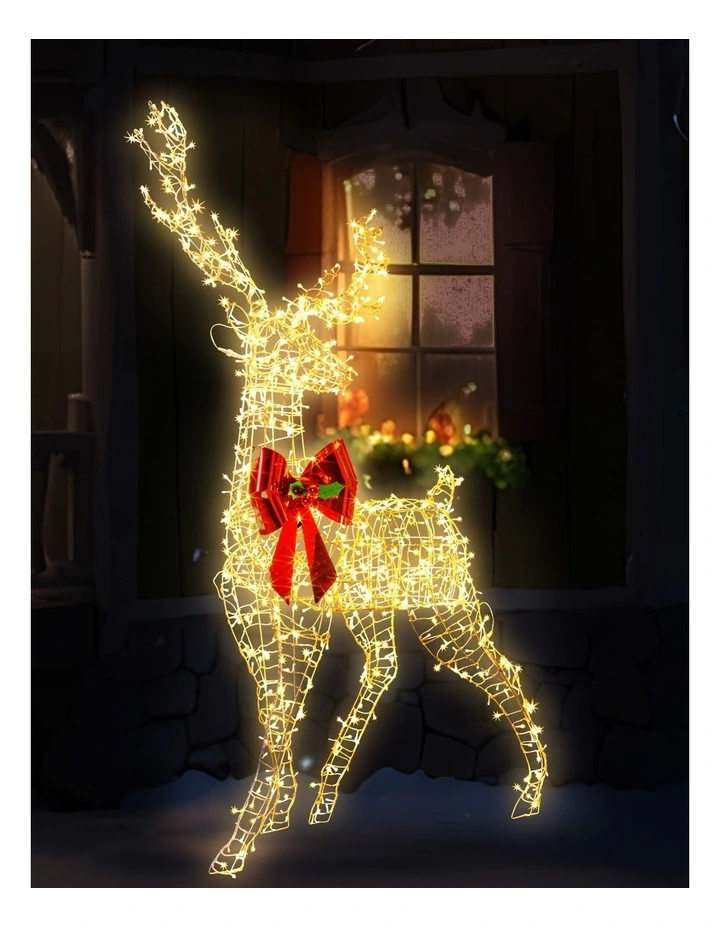 Christabelle 2.1m Christmas Reindeer Statue 800 LED Lights Indoor Outdoor Front Yard Lawn Decoration image 6