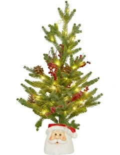 Christabelle Christmas 55cm Tree with Lights in Santa Pot