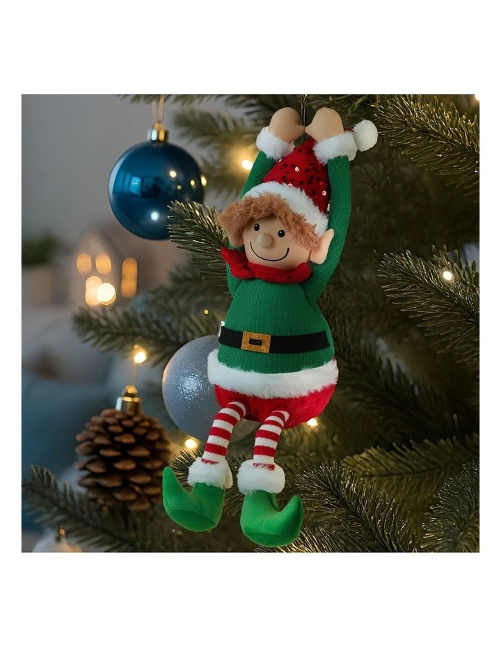Christabelle 37cm Christmas Elf Animated Musical Decoration Ornament for Table Top or Mantel Display image 4