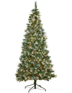Christabelle 2.3m Bayville Pine Slim Pre-Lit Christmas Tree