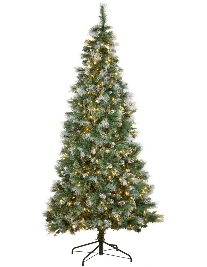 Christabelle 2.3m Bayville Pine Slim Pre-Lit Christmas Tree image 1