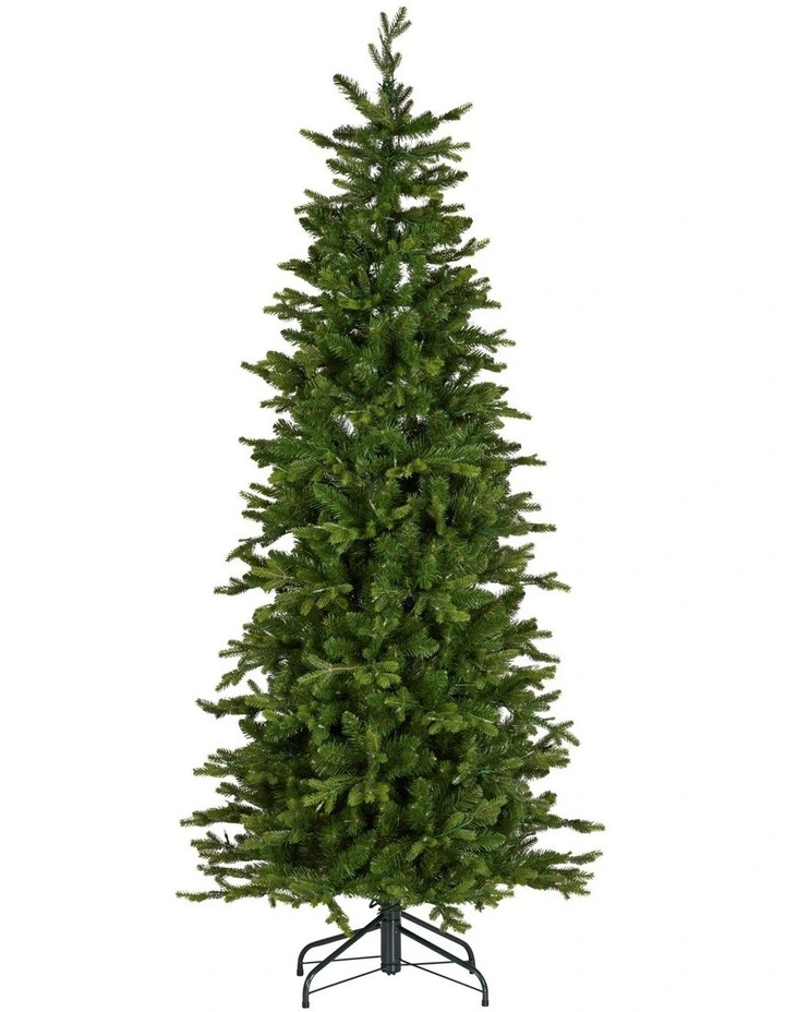 Christabelle 6ft Slim Carrington Fir Christmas Tree Multi Functional White & Coloured LED Lights image 2