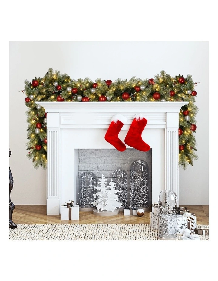 Christabelle 2.7m Christmas Garland with LED Lights and Baubles Mantle Decoration Ornament image 6