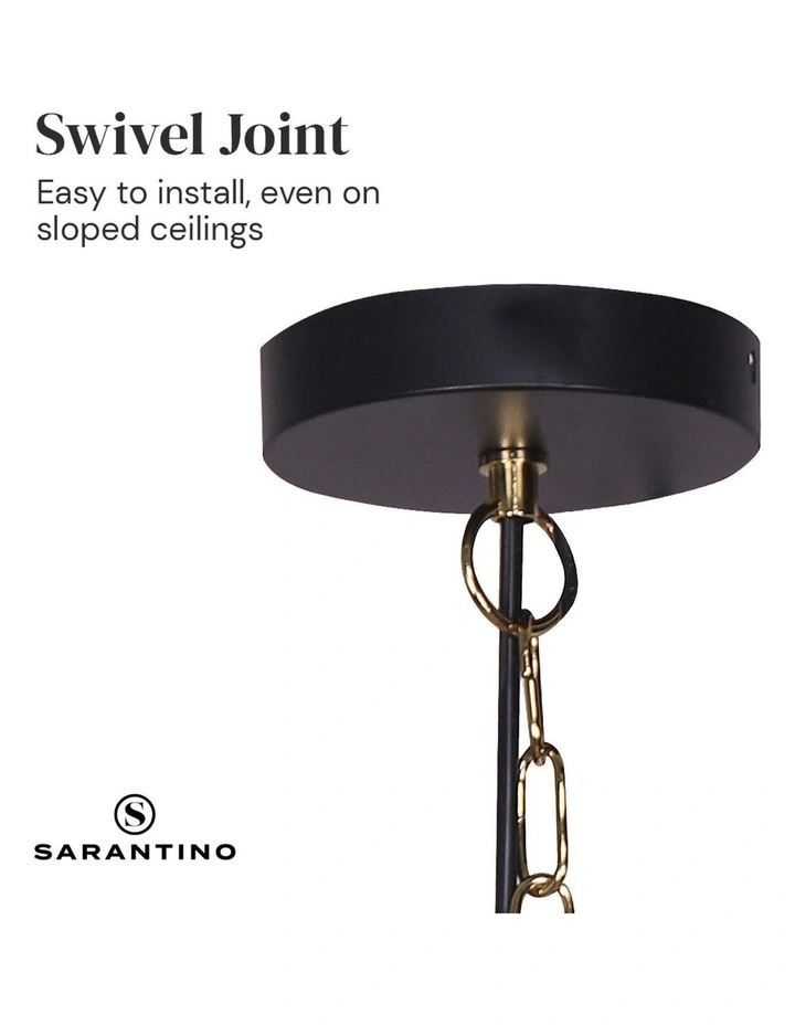 Sarantino Black and Gold Pendant Light image 5