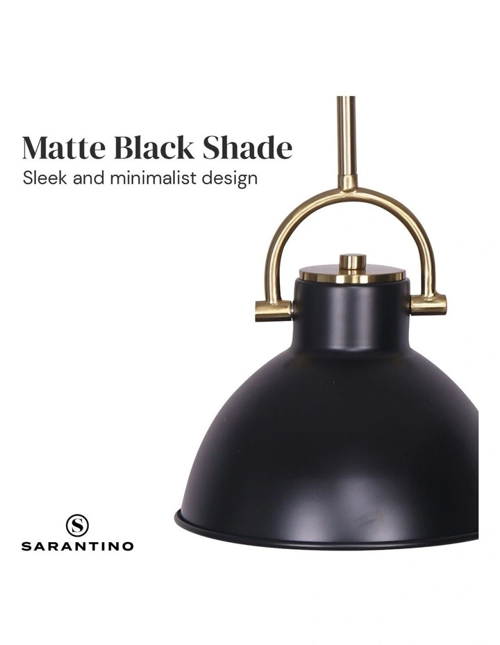 Sarantino Black and Gold Pendant Light image 7