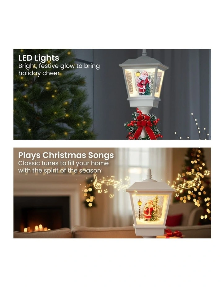 Christabelle 1.8m Christmas Lamp Post Outdoor Display Decoration LED Lights Front Yard Lawn Statue image 4
