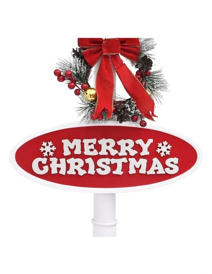 Christabelle 1.8m Christmas Lamp Post Outdoor Display Decoration LED Lights Front Yard Lawn Statue image 6