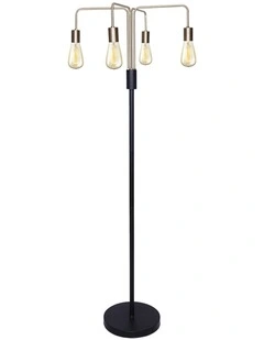 Sarantino 4-Light Industrial Floor Lamp