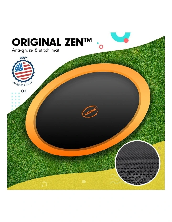 Kahuna Trampoline 8 ft x 14 ft Oval Outdoor - Orange image 3