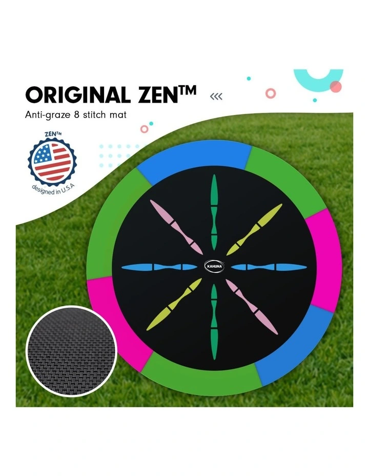 Kahuna Trampoline 6 ft with Basketball Set - Rainbow image 5