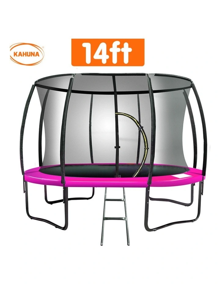 Kahuna Trampoline 14 ft Round Outdoor - Pink image 2