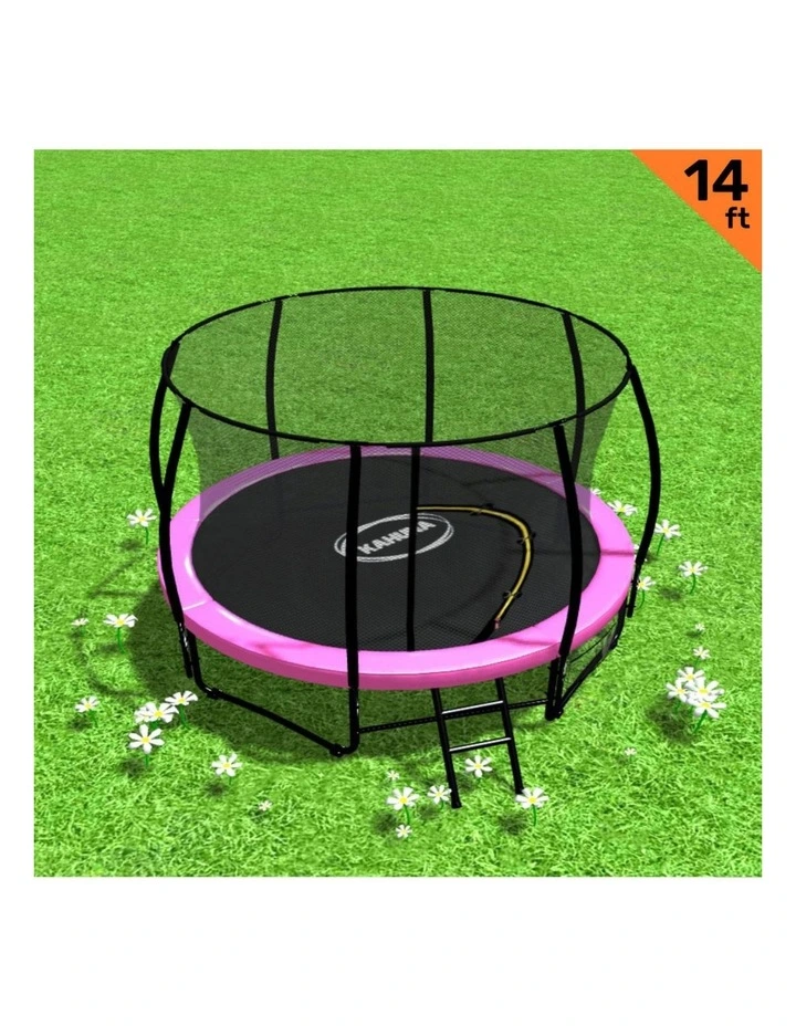 Kahuna Trampoline 14 ft Round Outdoor - Pink image 4