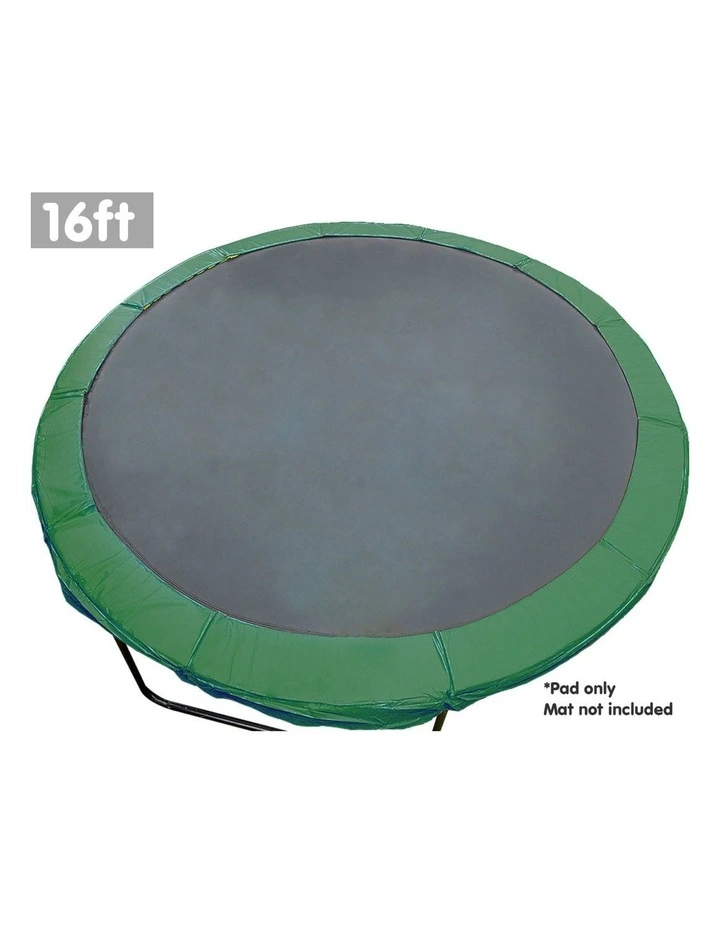 16ft Replacement Trampoline Outdoor Round Spring Pad Cover - Green image 3