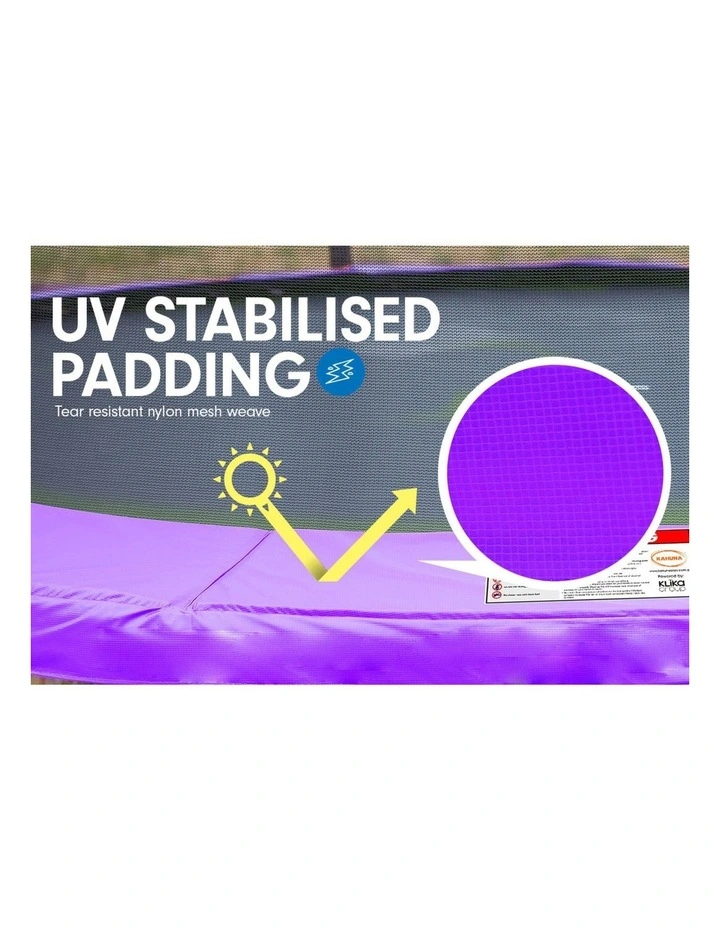 Kahuna Blizzard 8 ft Trampoline Green with Basketball Set Purple image 5