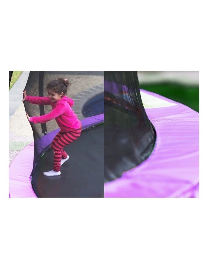 Kahuna Blizzard 8 ft Trampoline Green with Basketball Set Purple image 7