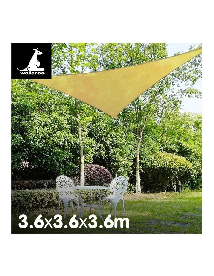 Wallaroo Triangular sail: 3.6 x 3.6 x 3.6m - Sand image 3