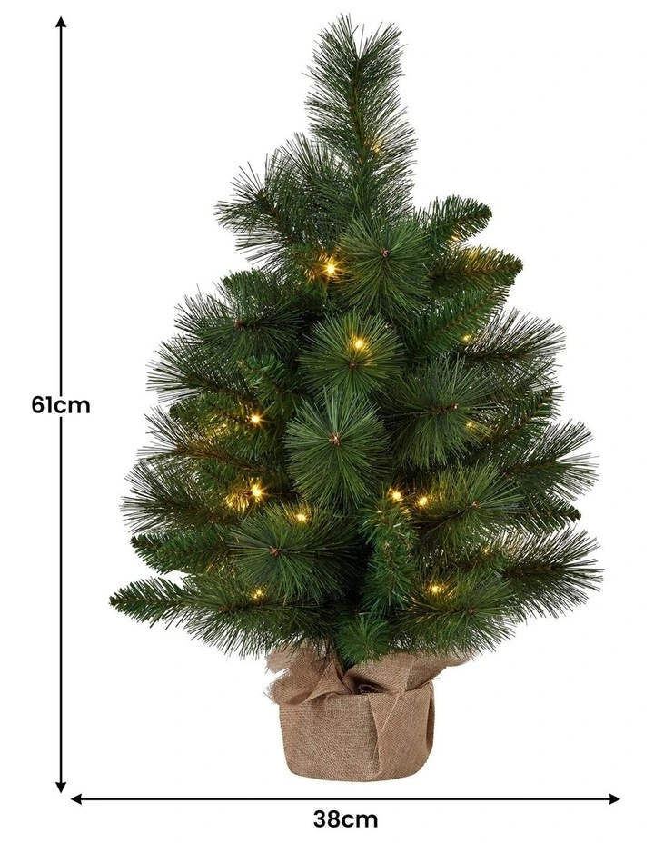 Christabelle 61cm Battery-Operated Christmas Tree with Multi-Function Lights - Dorset Pine image 3