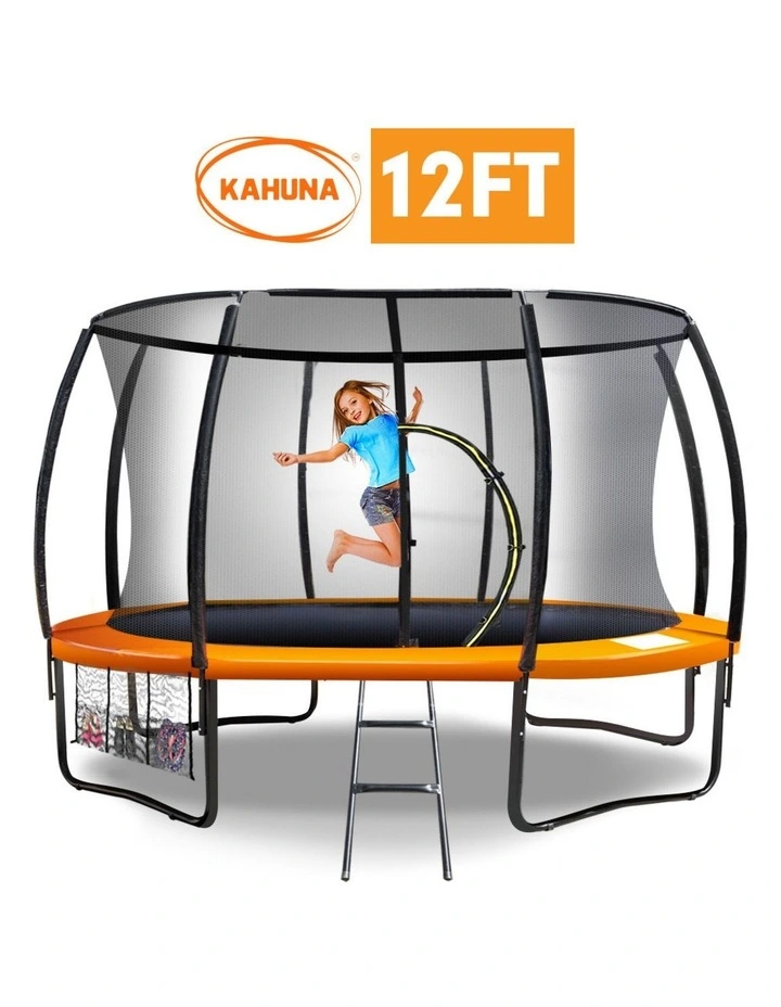 Kahuna Trampoline 12 ft Round Outdoor Kids with Safety Enclosure Net image 2