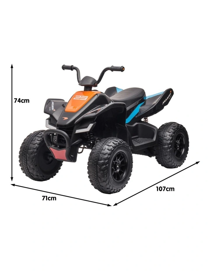 Kahuna MCL35 McLaren Kids Toy Ride On Electric Quad Bike - Black image 7