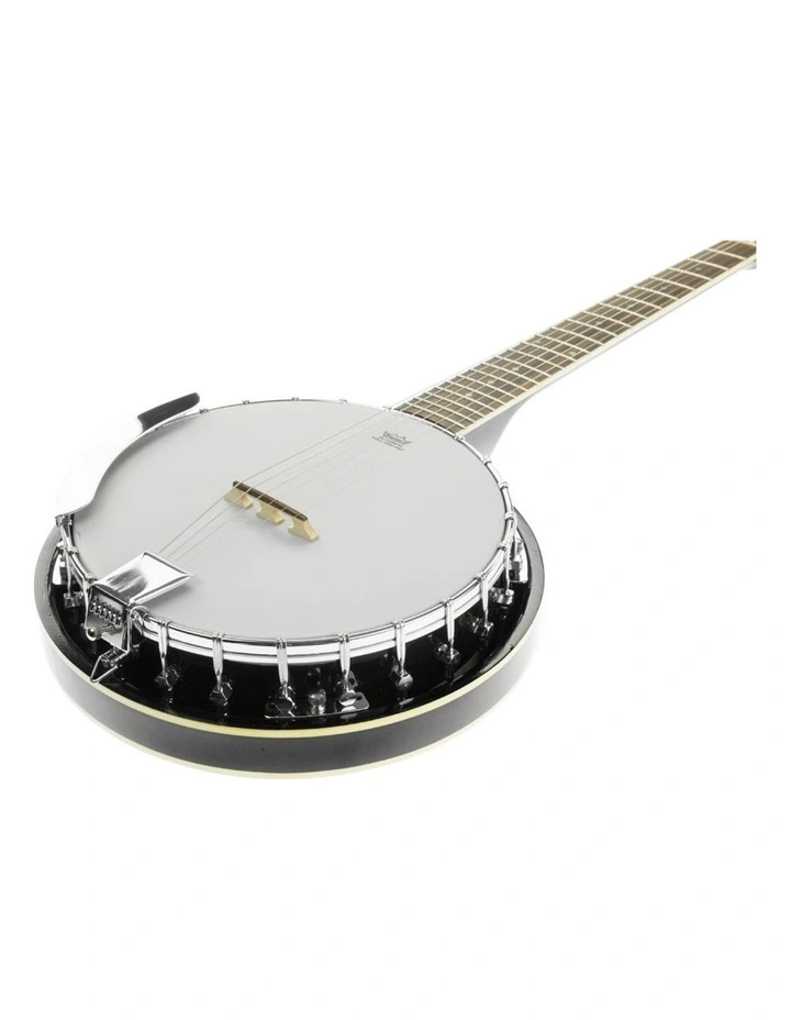 Karrera 6-String Resonator Banjo - Black image 2