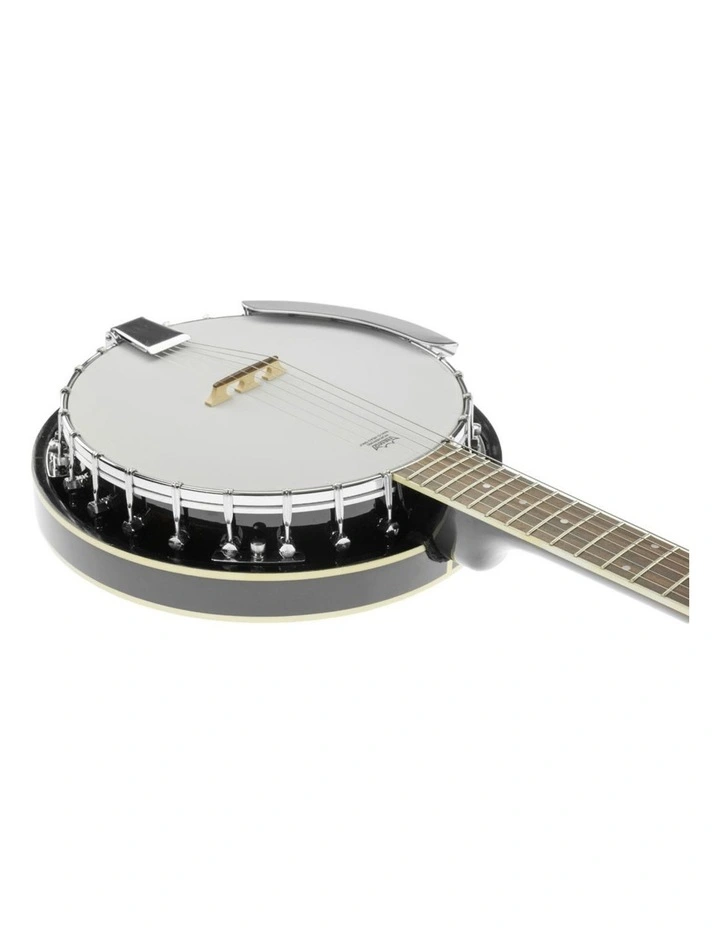 Karrera 6-String Resonator Banjo - Black image 4