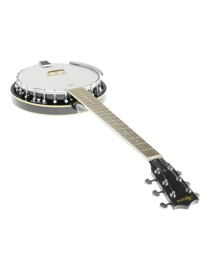 Karrera 6-String Resonator Banjo - Black image 5