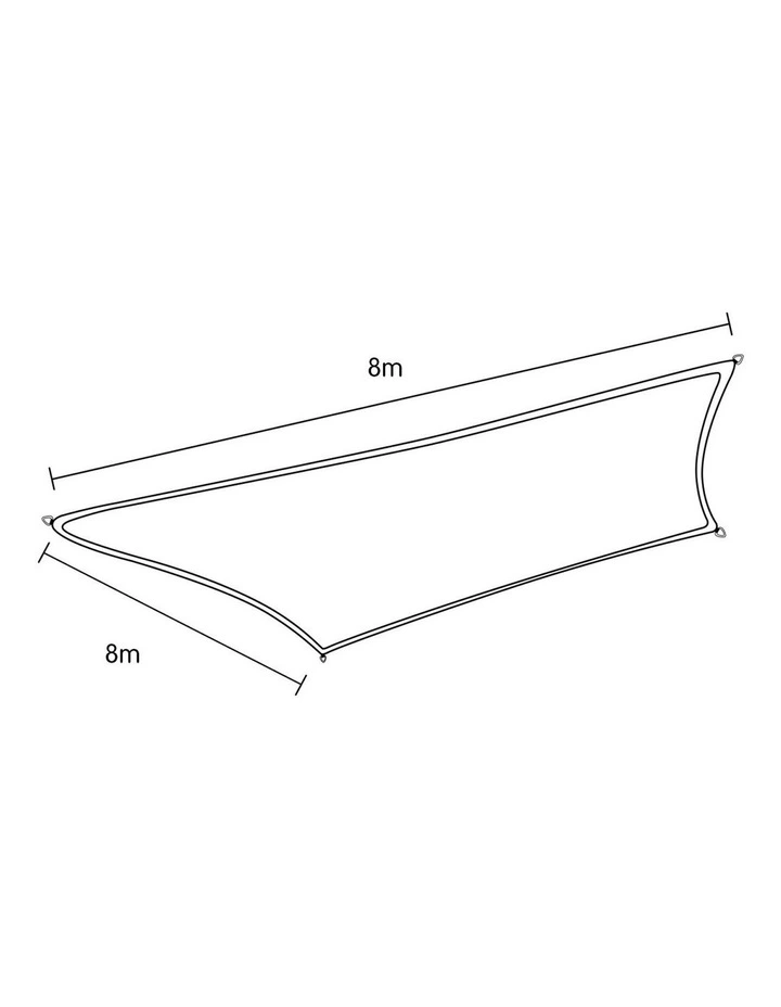 Wallaroo Rectangular Shade Sail 8m x 8m - Sand image 3