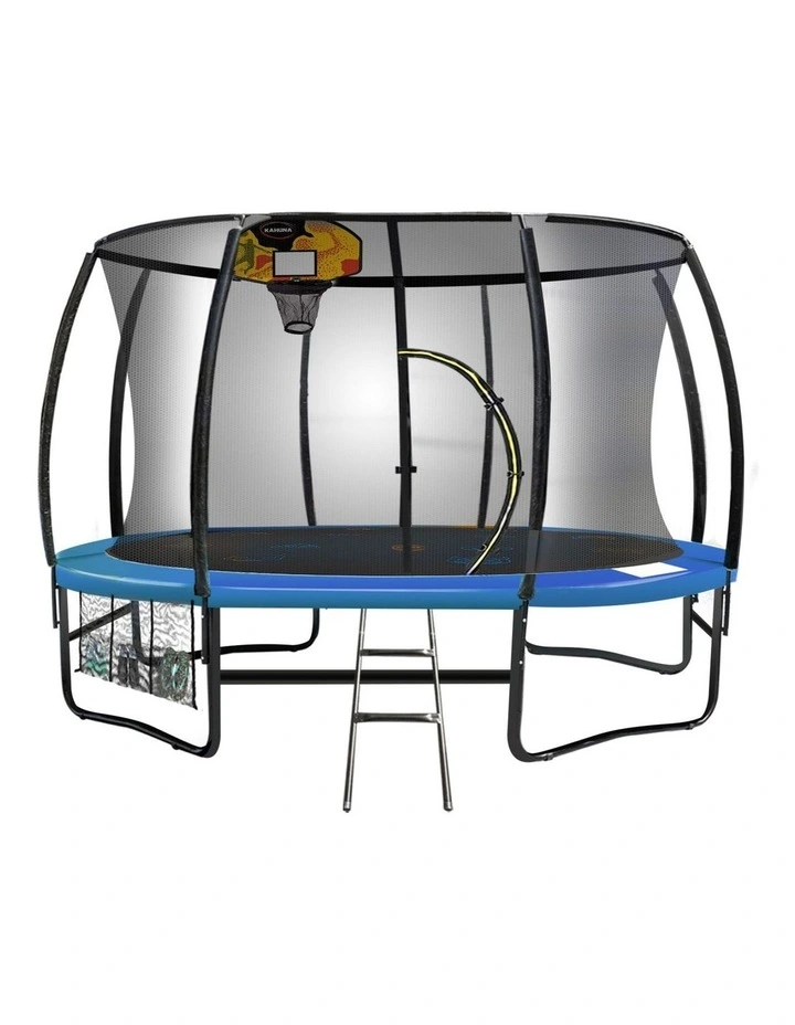 Kahuna Pro 14 ft Trampoline with Mat, Reversible Pad, Basketball Set image 1