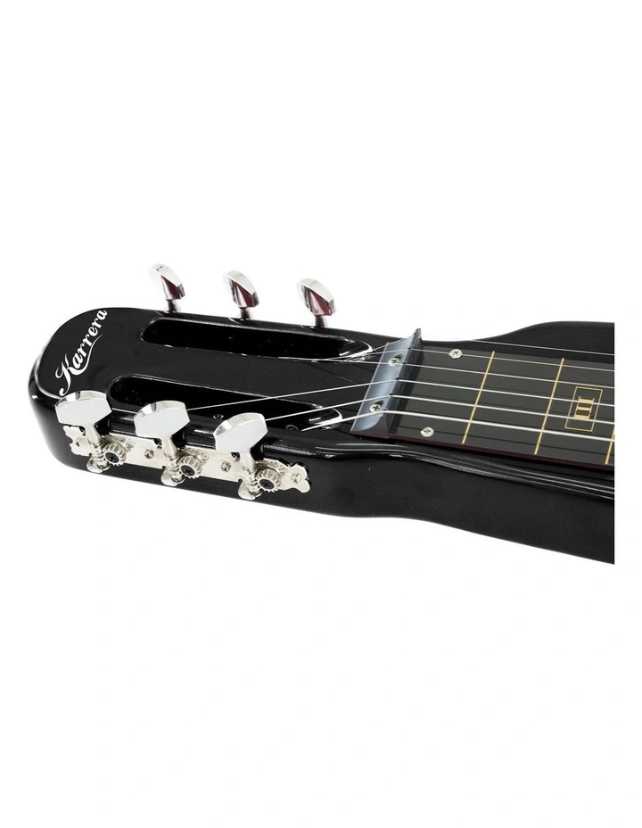 29in 6-String Lap Steel Hawaiian Guitar in Black image 4