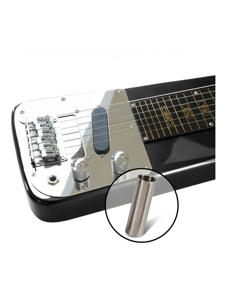 29in 6-String Lap Steel Hawaiian Guitar in Black image 5