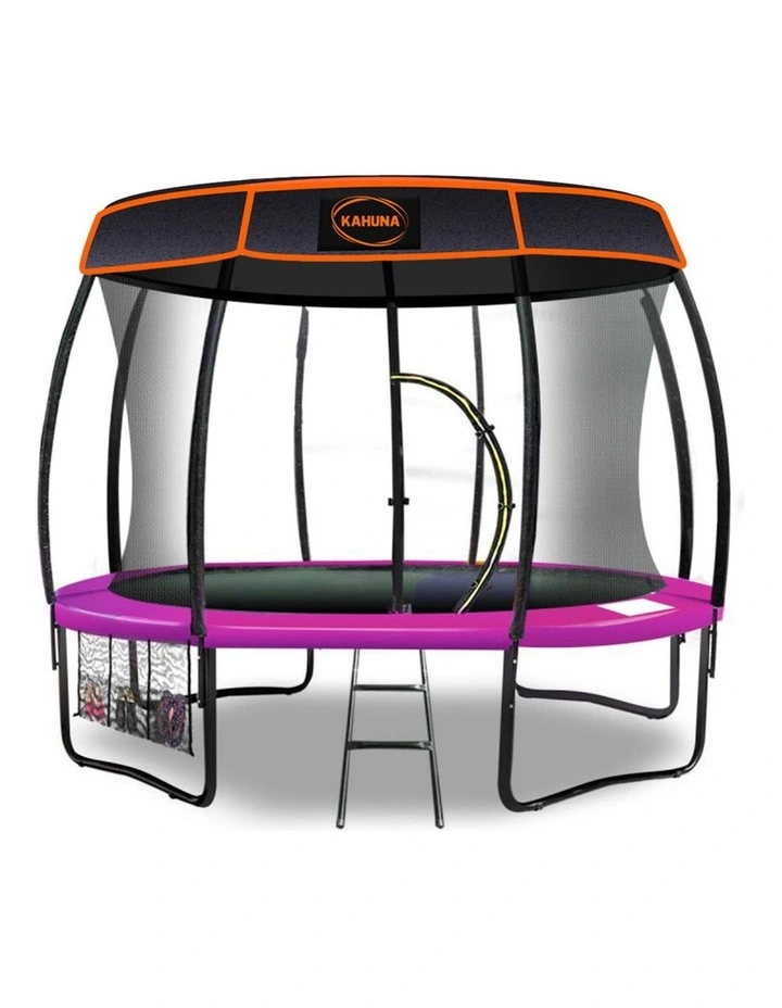 Kahuna Trampoline 14 ft with Roof - Pink image 1