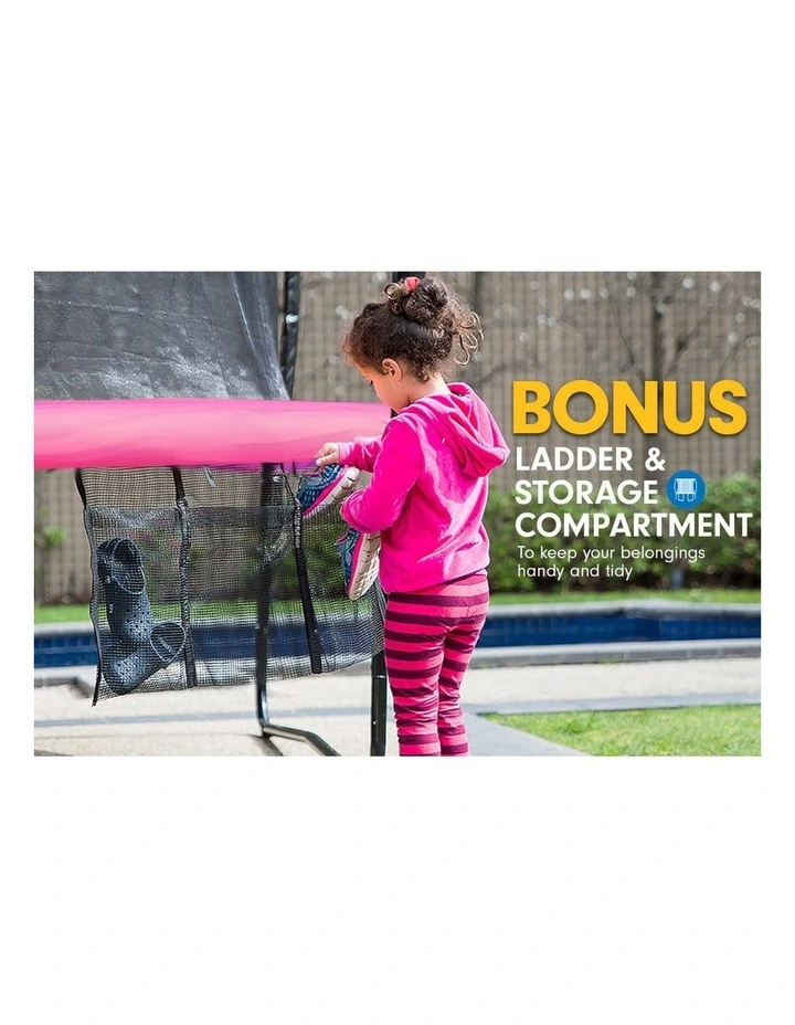 Kahuna Trampoline 14 ft with Roof - Pink image 4