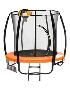 Kahuna Trampoline 6 ft with Basketball Set - Orange