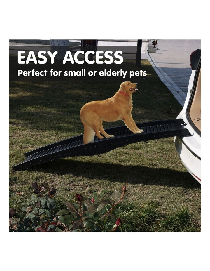 Furtastic 152cm Portable Dog Pet Ramp - Black image 5