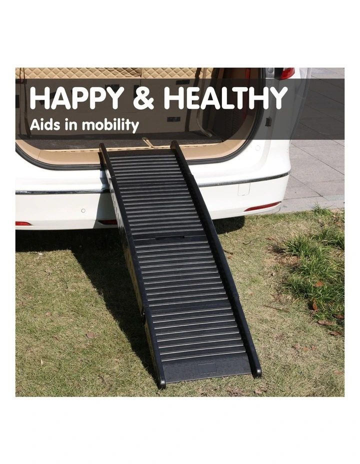 Furtastic 152cm Portable Dog Pet Ramp - Black image 6