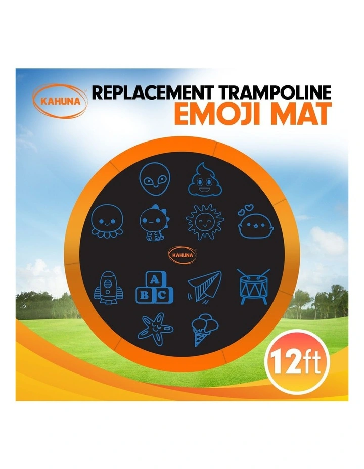 12ft Replacement Trampoline Jumping Mat - Emoji image 3