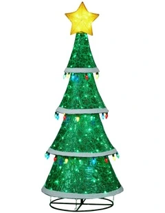 Christabelle Large 2m Indoor Outdoor Tiered Christmas Tree with Lights