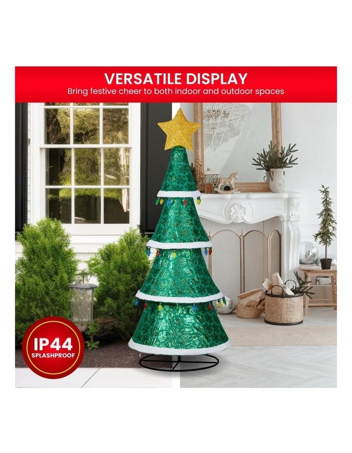 Christabelle Large 2m Indoor Outdoor Tiered Christmas Tree with Lights image 6