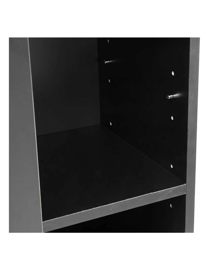 Sarantino 21 Pairs Shoe Cabinet Rack Storage Organiser 80 x 30 x 90cm in Black image 4