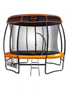 Kahuna Trampoline 10 ft with Roof - Orange