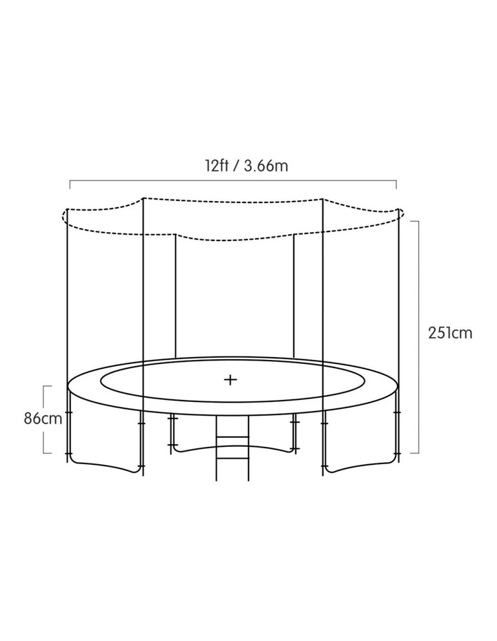 Kahuna Blizzard 12 ft Trampoline with Net image 3