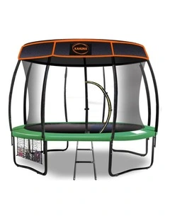 Kahuna Trampoline 10 ft with Roof - Green