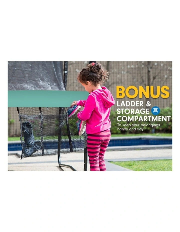 Kahuna Trampoline 10 ft with Roof - Green image 5