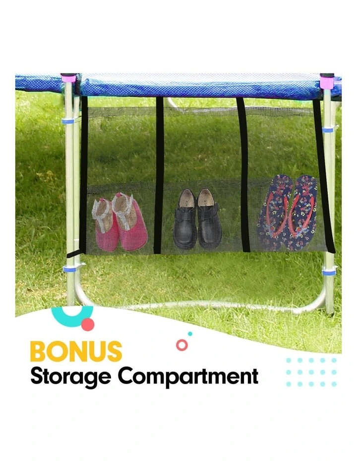 Kahuna Blizzard 12 ft Trampoline Blue with Basketball Set image 7