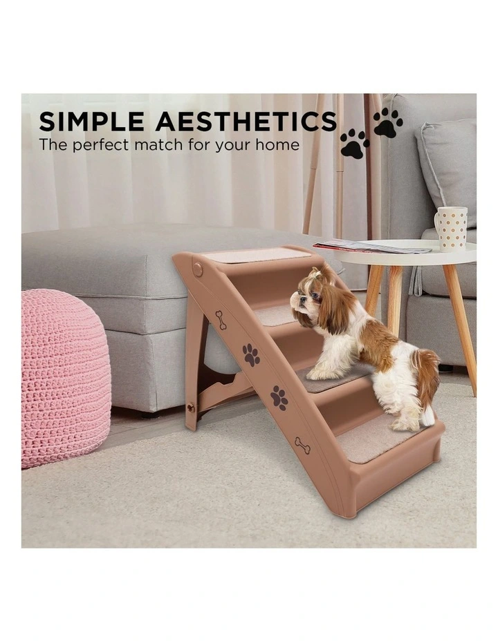 Furtastic Foldable Pet Stairs 50cm Dog Ladder Cat Ramp with Non-Slip Mat for Indoor Outdoor image 5